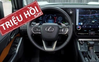 Triệu hồi Lexus GX 550 tại Việt Nam vì lỗi cụm đồng hồ táp-lô